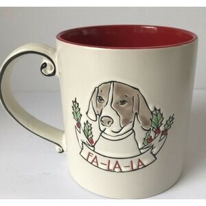 Spectrum Designz BEAGLE DOG Fa-La-La Christmas Large Ceramic‎ Coffee Mug